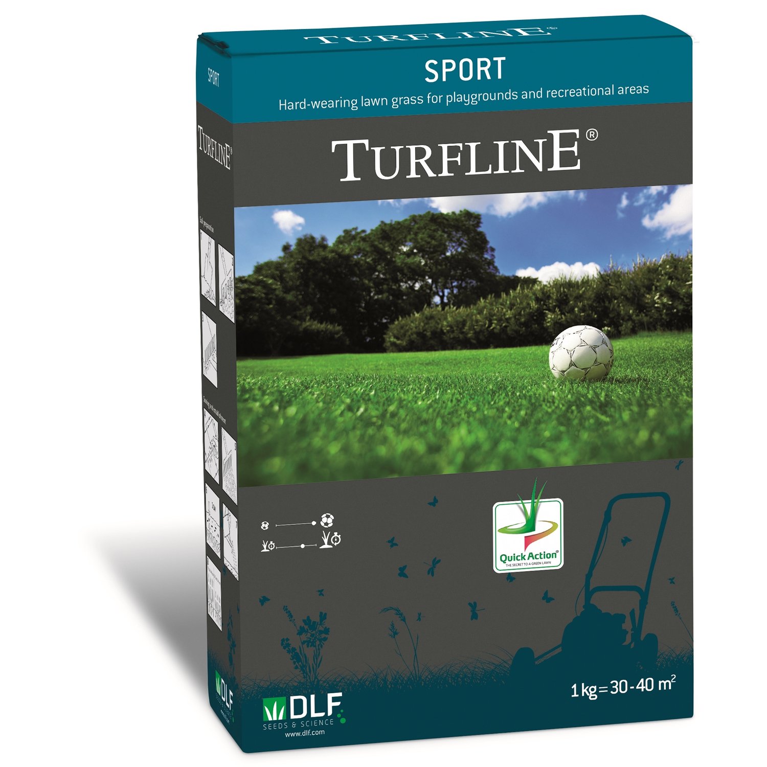 Газонные семена в спб. Turfline Sport газон семена. Семена газонной травы DLF. Семена газона DLF Turfline. DLF Turfline Sport 1 кг.